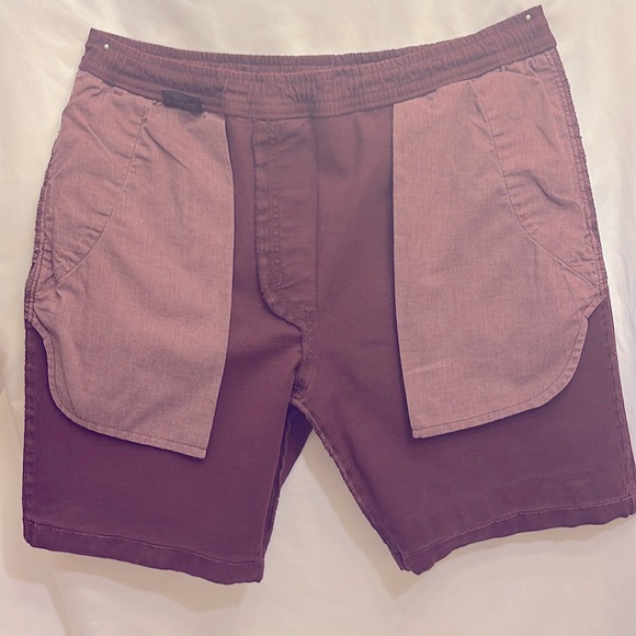 NWOT MATIX Men’s Shorts Pull On Streetwear Board Wear Burgundy Size Medium. - Picture 7 of 13